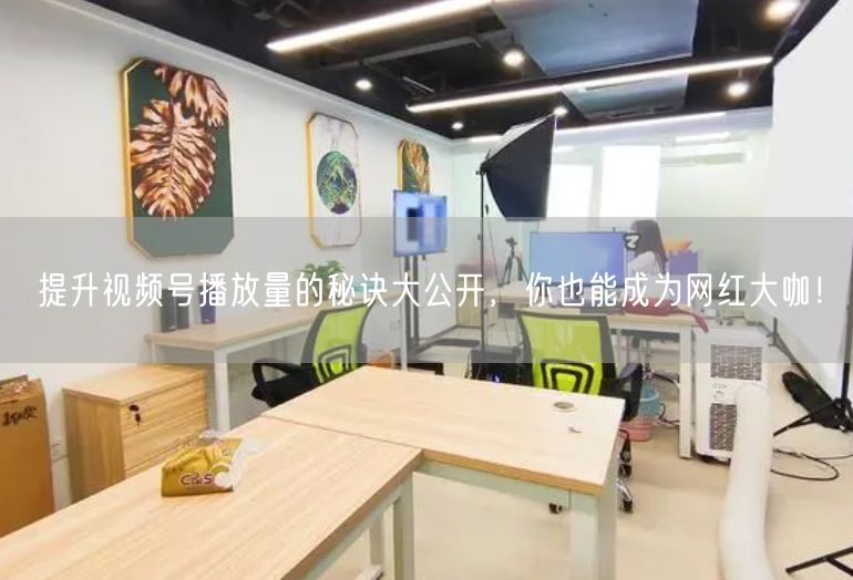 提升视频号播放量的秘诀大公开，你也能成为网红大咖！